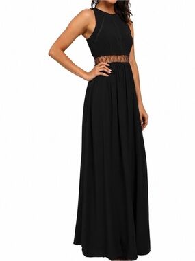 Stylestalker Black Sleeveless Cutout Maxi Dress